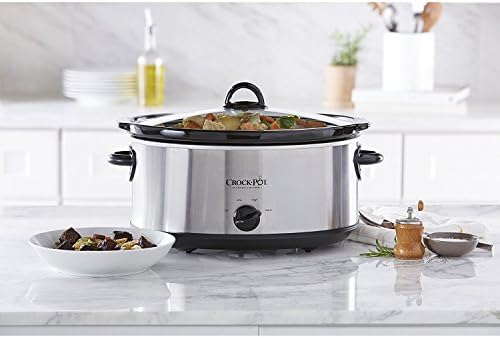 7 Quart Oval Manual Slow Cooker – Stainless Steel - Curated Catalog D5