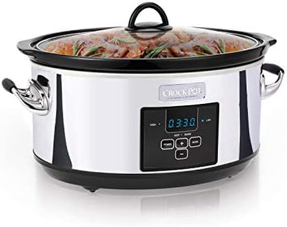 7 Quart Programmable Slow Cooker – Polished Platinum - Curated Catalog C6