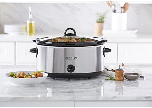 7 Quart Oval Manual Slow Cooker – Stainless Steel - Curated Catalog D5