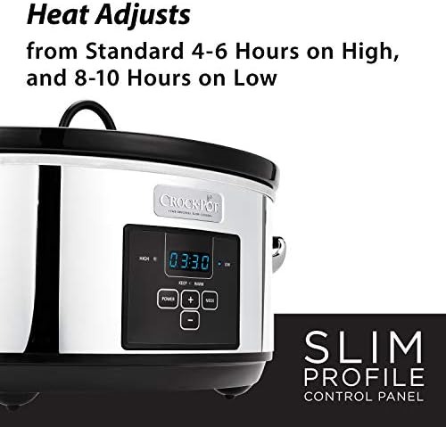 7 Quart Programmable Slow Cooker – Polished Platinum - Curated Catalog C6