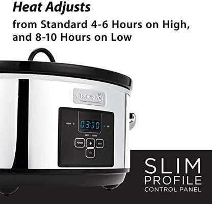 7 Quart Programmable Slow Cooker – Polished Platinum - Curated Catalog C6
