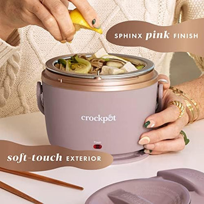 Electric Lunch Box Food Warmer 20oz – Blush Pink - Curated Catalog D9