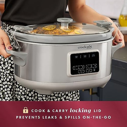 7 Quart Programmable Cook & Carry Slow Cooker - Curated Catalog A2