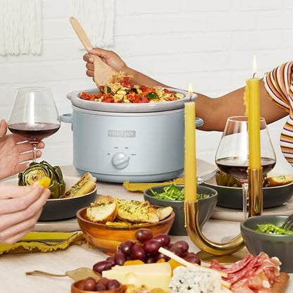 4.5 Quart Manual Slow Cooker – Macaroon Blue - Curated Catalog G0