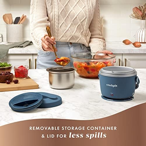 Electric Lunch Box Food Warmer 20oz – Faded Blue - Curated Catalog K9