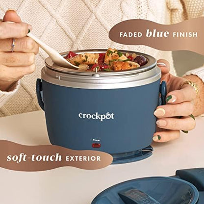 Electric Lunch Box Food Warmer 20oz – Faded Blue - Curated Catalog Y2