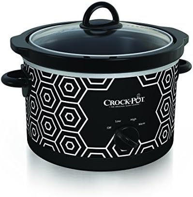 4.5 Quart Portable Slow Cooker – Black & White - Curated Catalog T3