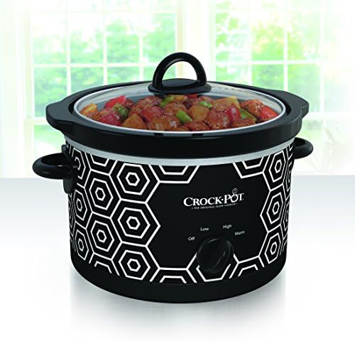 4.5 Quart Portable Slow Cooker – Black & White - Curated Catalog T3