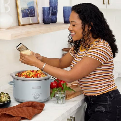 4.5 Quart Manual Slow Cooker – Macaroon Blue - Curated Catalog G0