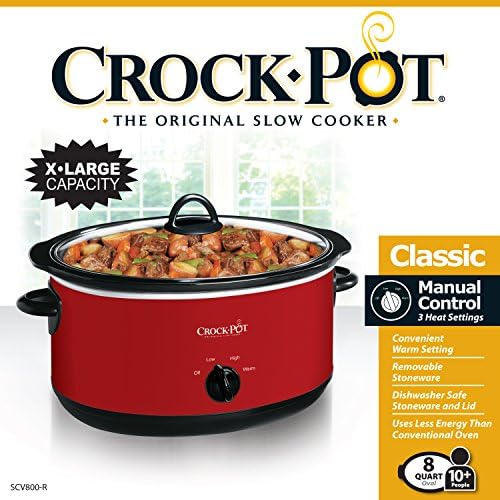 Express Crock 8 Quart Programmable Slow Cooker - Curated Catalog Y8