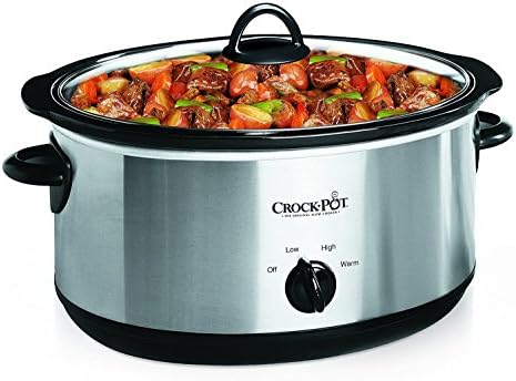 7 Quart Oval Manual Slow Cooker – Stainless Steel - Curated Catalog D5