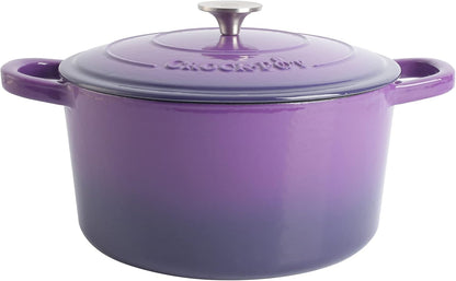 3 Quart Enameled Cast Iron Dutch Oven – Aqua - Curated Catalog U0