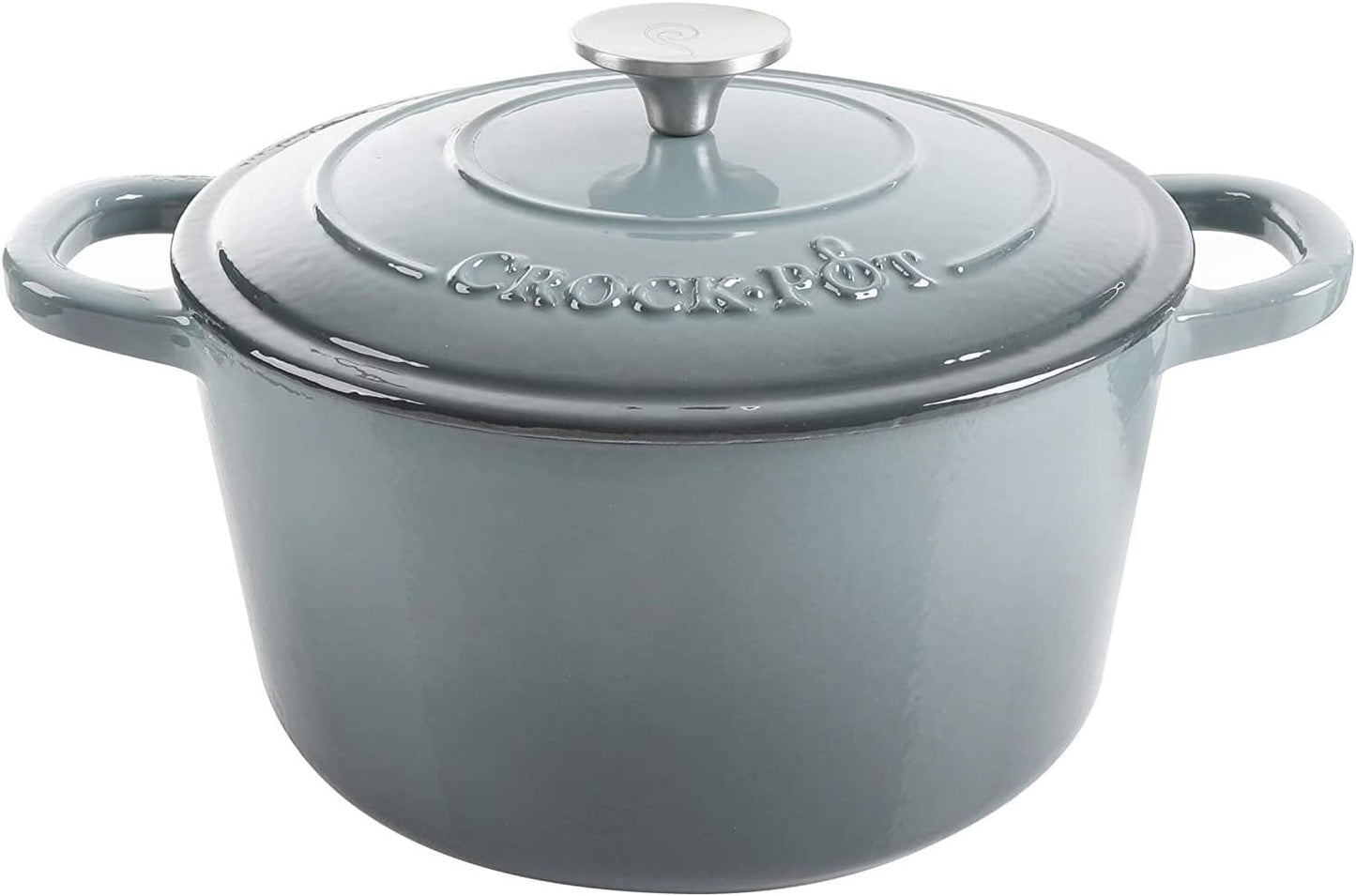 3 Quart Enameled Cast Iron Dutch Oven – Aqua - Curated Catalog U0