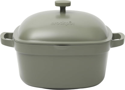 3 Quart Enameled Cast Iron Dutch Oven – Aqua - Curated Catalog U0