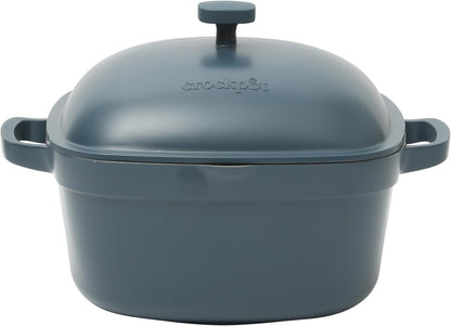 3 Quart Enameled Cast Iron Dutch Oven – Aqua - Curated Catalog U0